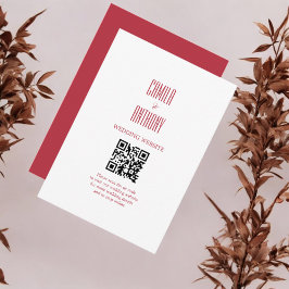 Red Wedding Begleitkarte