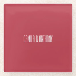 Red Wedding Glasuntersetzer