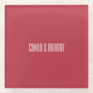 Red Wedding Glasuntersetzer