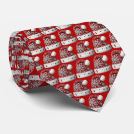 Red Weihnachtsmannmütze Holiday Neck Tie Krawatte