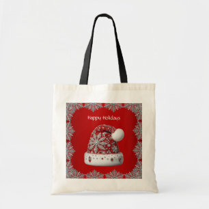 Red Weihnachtsmannmütze Holiday Tote Bag Tragetasche