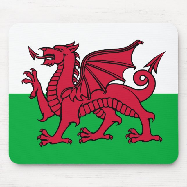 Red Welsh Dragon Mousepad (Vorne)