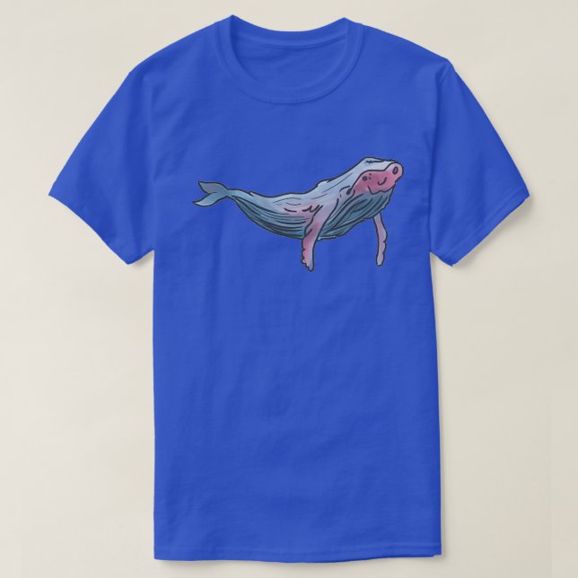 Red Whale Abstrakt T-Shirt (Design vorne)