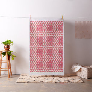Red Whirling Koi Carp Fish Group Classic Fabric Stoff