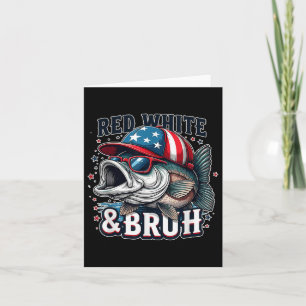 Red White & amp; Bruh 4. Juli Angelbro Karte
