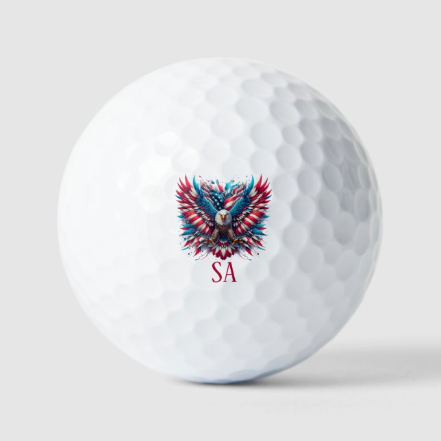 Red White and Blue American Eagle Golfball (Vorderseite)