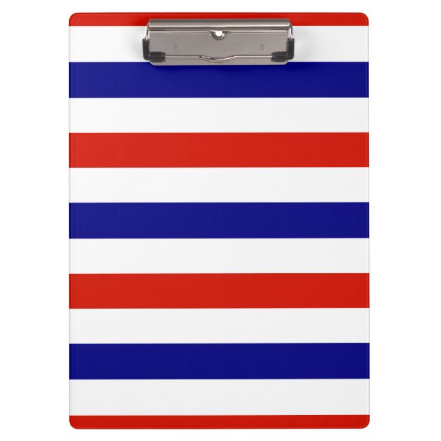 Red White and Blue Clip Board Klemmbrett (Vorderseite)