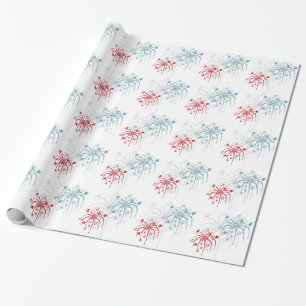 Red White and Blue Fireworks 4. Juli Geschenkwrap Geschenkpapier