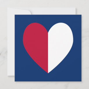 Red White and Blue Heart