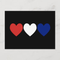 Red White and Blue Hearts