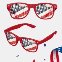 Red White and Blue Patriot Shade