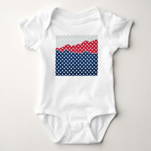 Red, White and Blue Stars (USA) (Vereinigte Staate Baby Strampler