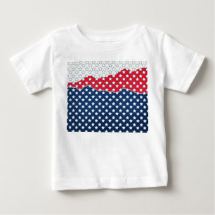 Red, White and Blue Stars (USA) (Vereinigte Staate Baby T-shirt