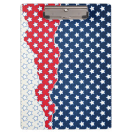 Red, White and Blue Stars (USA) (Vereinigte Staate Klemmbrett