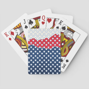 Red, White and Blue Stars (USA) (Vereinigte Staate Spielkarten