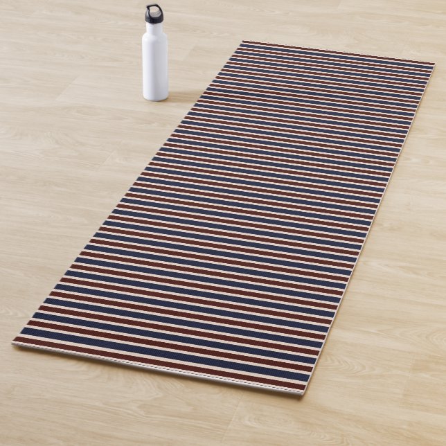 Red, White and Blue Stripes Yogamatte (Beispiel)