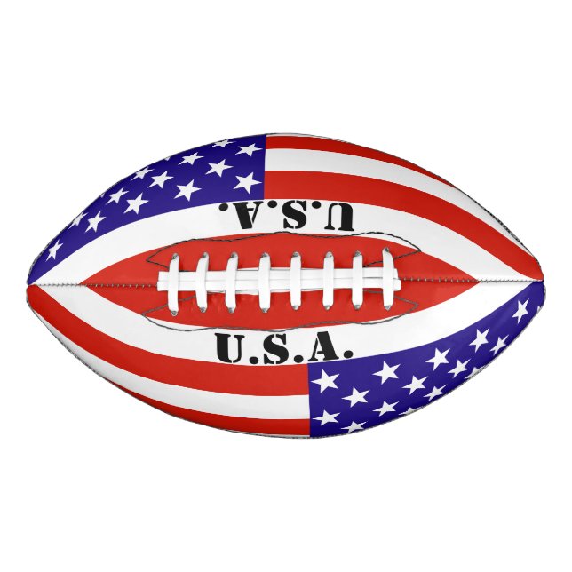 Red, White and Blue USA Flag Football (Vorderseite)