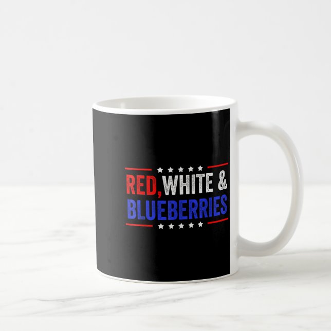 Red, White And Blueberries Patriot Dom 2025  Kaffeetasse (Rechts)