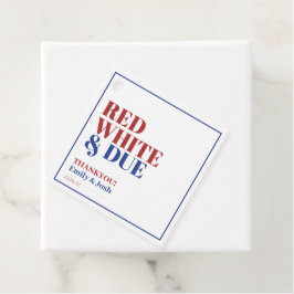 Red White and Due 4. Juli Babydusche Geschenkanhänger