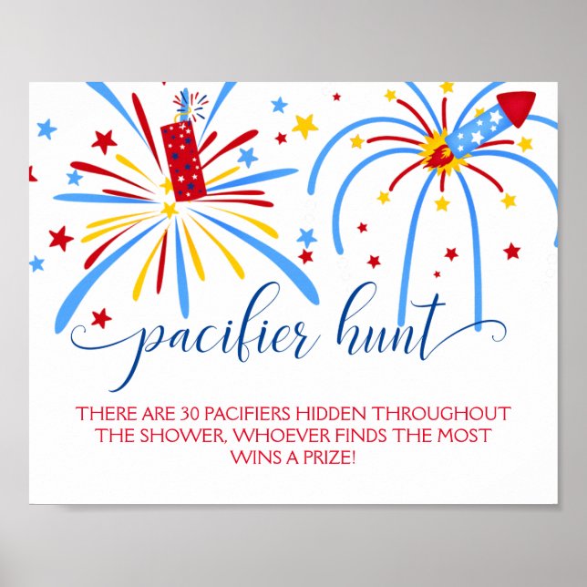 Red White and Due Schnuller Hunt Kinderduschenspie Poster (Vorne)