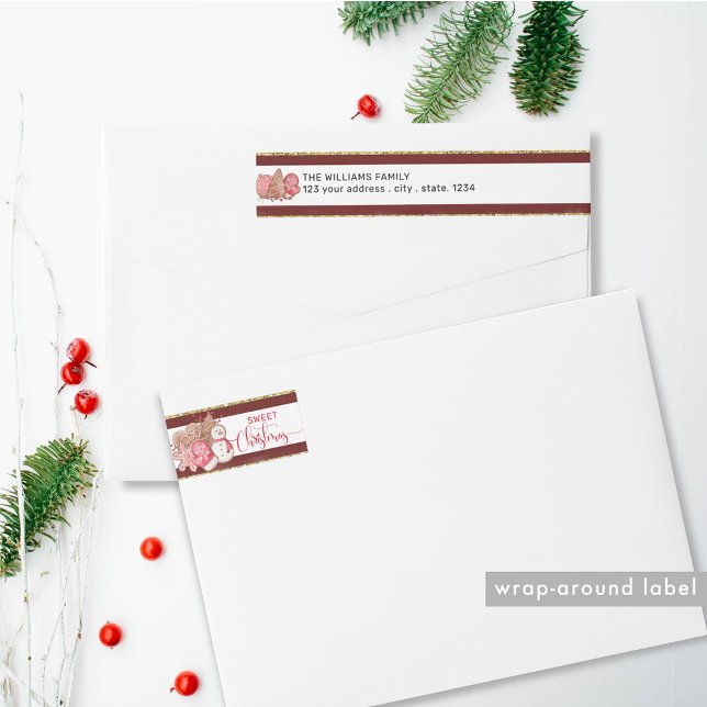 Red White and Gold Holiday Cookies Sweet Christmas (Von Creator hochgeladen)