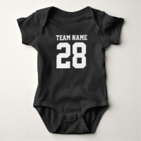 Red White Baby Football Sports Jersey Romper