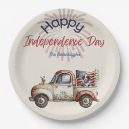 Red White & Bang 4. Juli Paper-Teller Pappteller