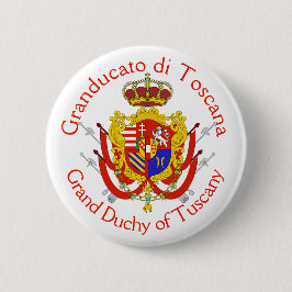 Red White Banner Großherzogtum Toskana Button