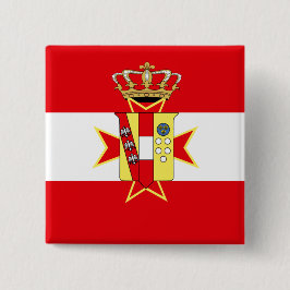 Red White Banner Großherzogtum Toskana Button