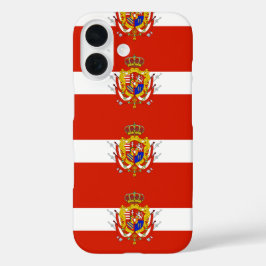 Red White Banner Großherzogtum Toskana iPhone 16 Hülle