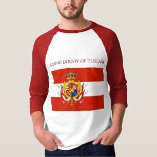 Red White Banner Großherzogtum Toskana T-Shirt