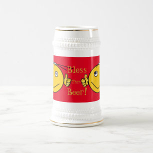 Red White Bless dieses Bier - Bier-Buddy-Geschenk Bierglas