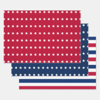 Red White Blue American USA 4. Juli Stars Streifen