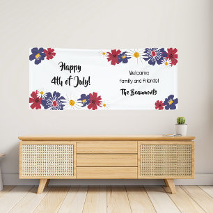 Red White Blue Amerikanische Unabhängigkeitstag Fl Banner