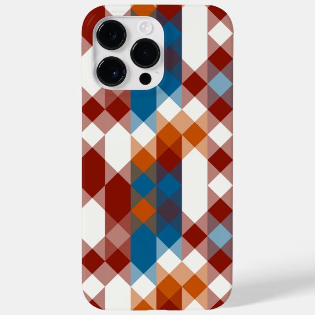 red white blue and orange geometric Case-Mate iPhone hülle (Rückseite)