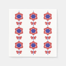Red White Blue Blume Patriotic Design
