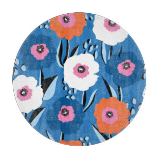 Red White Blue: Blumenskandinavisch. Schneidebrett