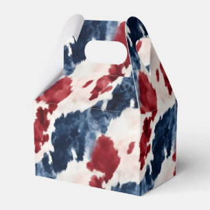 Red White Blue Cowhide Geschenkschachtel