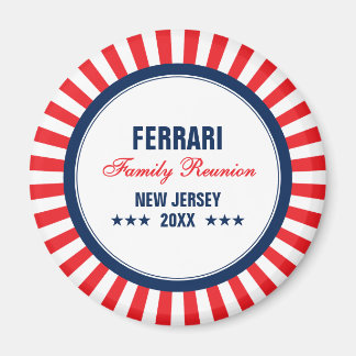 Red White Blue Family Wiedersehen Custom Magnet