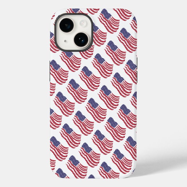 Red White Blue Flag Design Case-Mate iPhone Case-Mate iPhone Hülle (Rückseite)