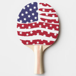 Red White Blue Flag Design Ping Pong Paddle Paddle Tischtennis Schläger