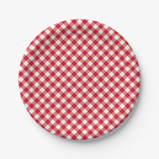 Red White & Blue Fun Patriotic Feier Pappteller