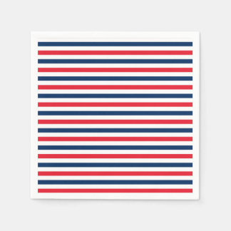 Red White & Blue Fun Patriotic Freedom Celebration Serviette