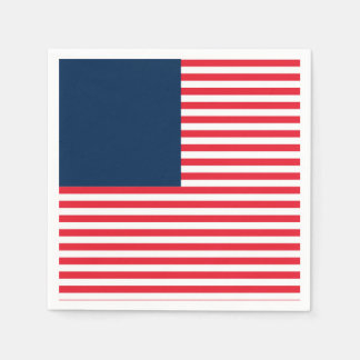 Red White & Blue Fun Patriotic Freedom Celebration Serviette