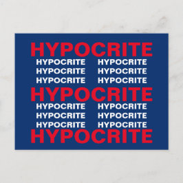 Red White Blue Hypocritresistenz bleibt bestehen Postkarte