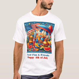 Red White Blue Patriotic 4. Juli T-Shirt