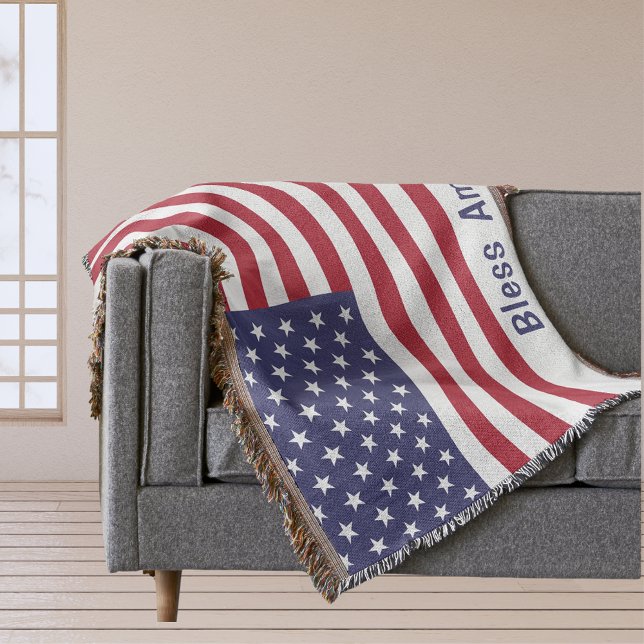 Red White & Blue Patriotic American Flag Decke (Red White & Blue Patriotic American Flag Throw Blanket)