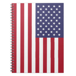 Red White & Blue Patriotic American Flag Notizblock