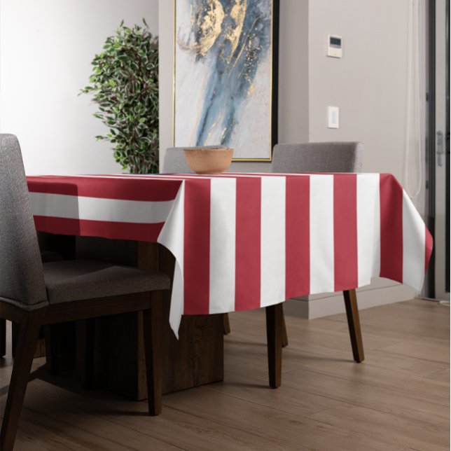 Red White & Blue Patriotic American Flag Tischdecke (Red White & Blue Patriotic American Flag Tablecloth)