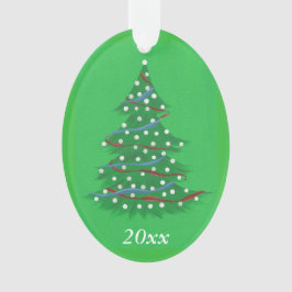 Red White Blue Patriotic Christmas Tree Ornaments Ornament